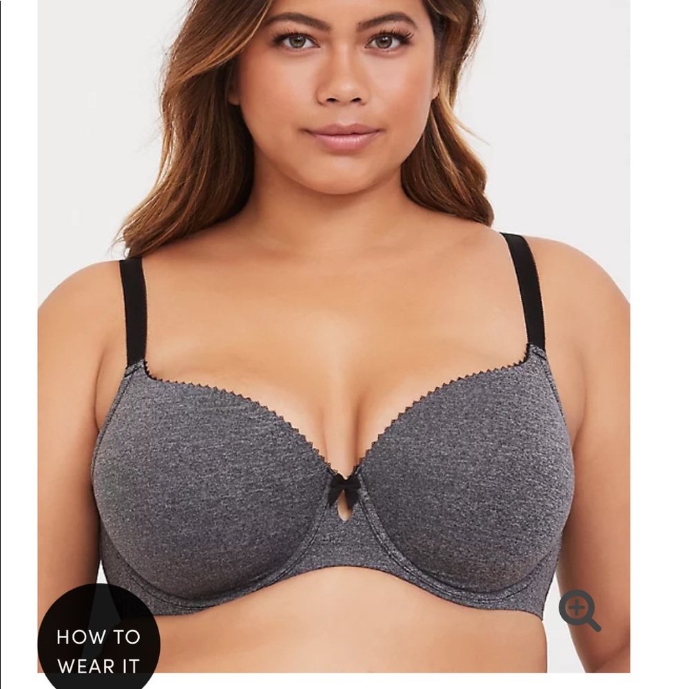 NWT HEATHER GREY LIGHTLY LINED T-SHIRT BRA